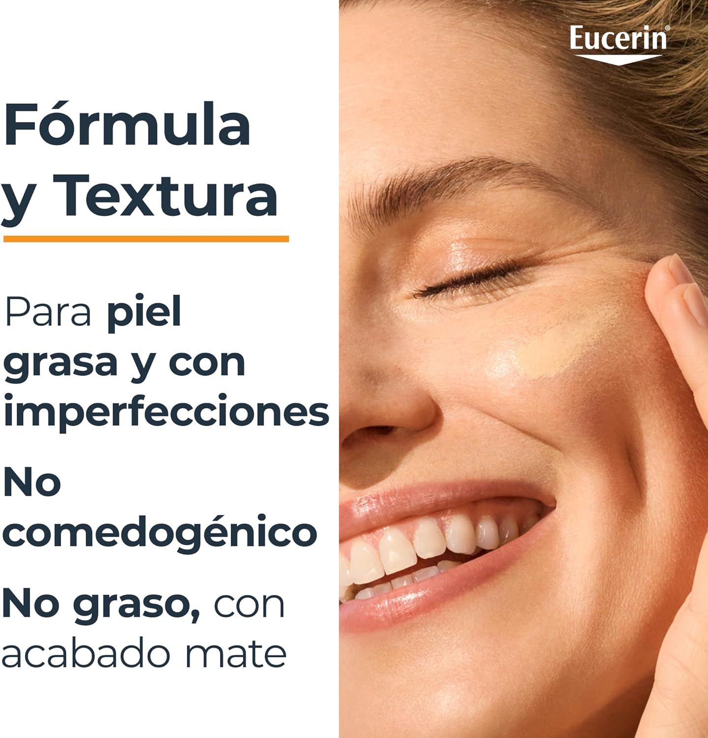 Eucerin Protector solar facial efecto mate toque seco Oil Control, , 50 ml