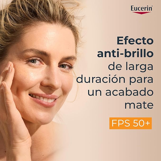Eucerin Protector solar facial efecto mate toque seco Oil Control, , 50 ml