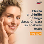 Eucerin Protector solar facial efecto mate toque seco Oil Control, , 50 ml