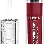 L'Oréal Paris, Plump Ambition lip oil para labios glossy, brillo labial voluminizador con ácido hialurónico