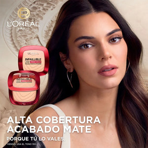 L´Oréal Paris, Base de maquillaje en polvo de larga duración, Infallible 24h Freshwear