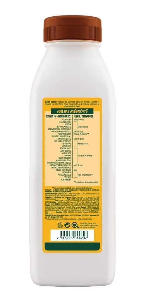 Acondicionador Garnier Fructis Hair Food Coco Botella 300ml