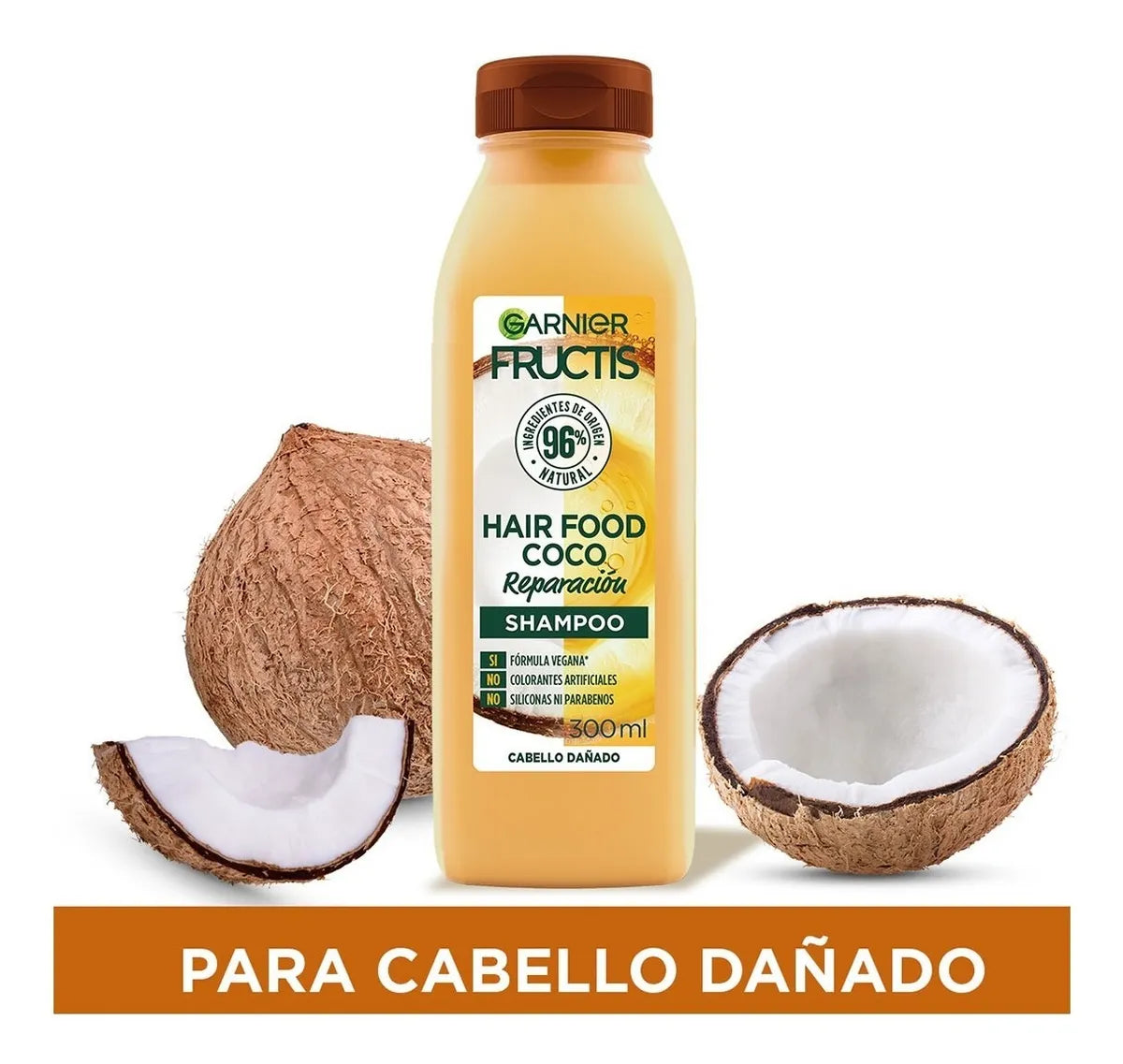Shampoo Garnier Fructis Hair Food Reparación Coco 300ml