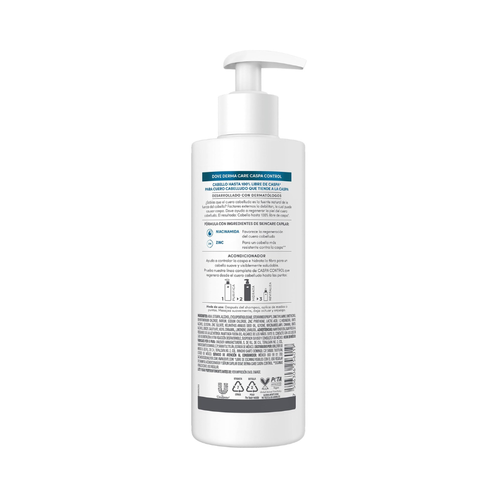 Acondicionador Dove Derma Care Caspa Control 400 ml