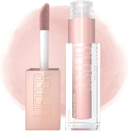 Maybelline Lifter Gloss, Brillo Labial de Larga Duración con Ácido Hialurónico