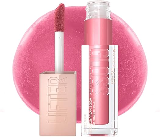 Maybelline Lifter Gloss, Brillo Labial de Larga Duración con Ácido Hialurónico