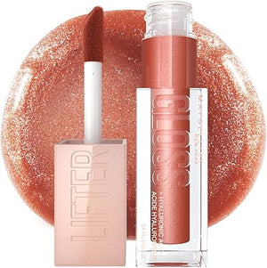 Maybelline Lifter Gloss, Brillo Labial de Larga Duración con Ácido Hialurónico