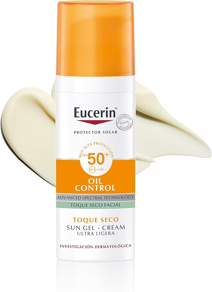 Eucerin Protector solar facial efecto mate toque seco Oil Control, , 50 ml