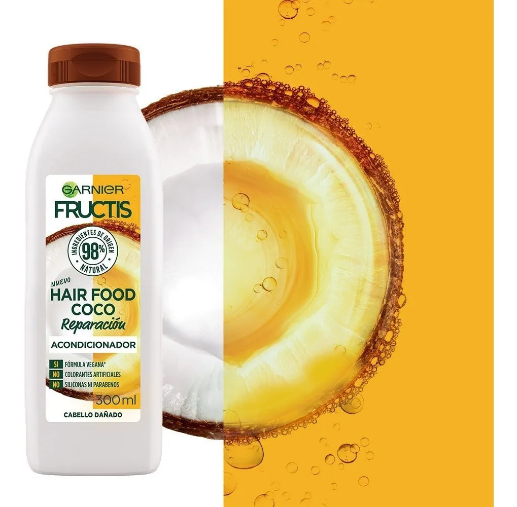 Acondicionador Garnier Fructis Hair Food Coco Botella 300ml