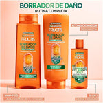 Garnier Fructis Borrador de Daño Control Grasa Shampoo 650ml para Cabello Dañado y Raíces Grasas