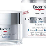 Eucerin Crema dia FPS 15+ ácido hialurónico Hyaluron Filler, 50 ml