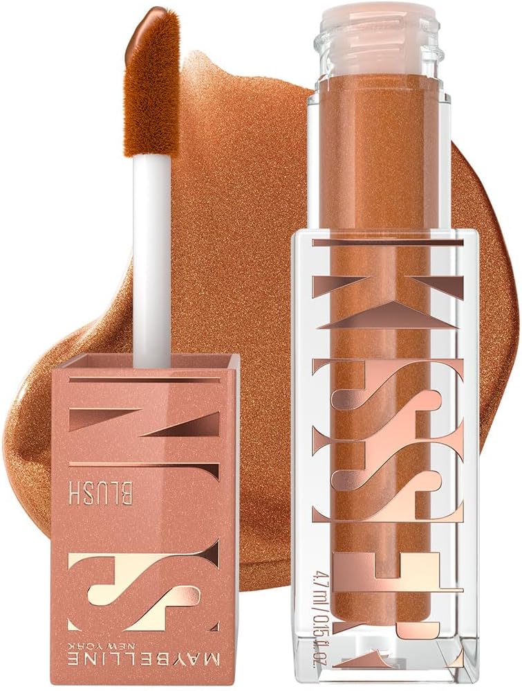 Maybelline Blush líquido Sunkisser, Rubor líquido formulado con Vitamina E, Ruboriza, broncea e ilumina, dura hasta 12H