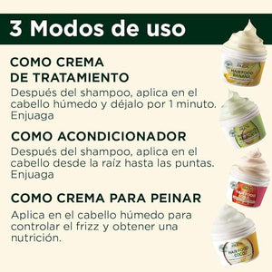 Garnier Fructis Hair Food Aguacate Mascarilla Nutrición para cabello seco, 350 ml.