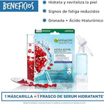 Garnier Skin Active Garnier skin active hidra bomb mascarilla facial en tela hidratante revitalizante con granada acido hialuronico de origen natural