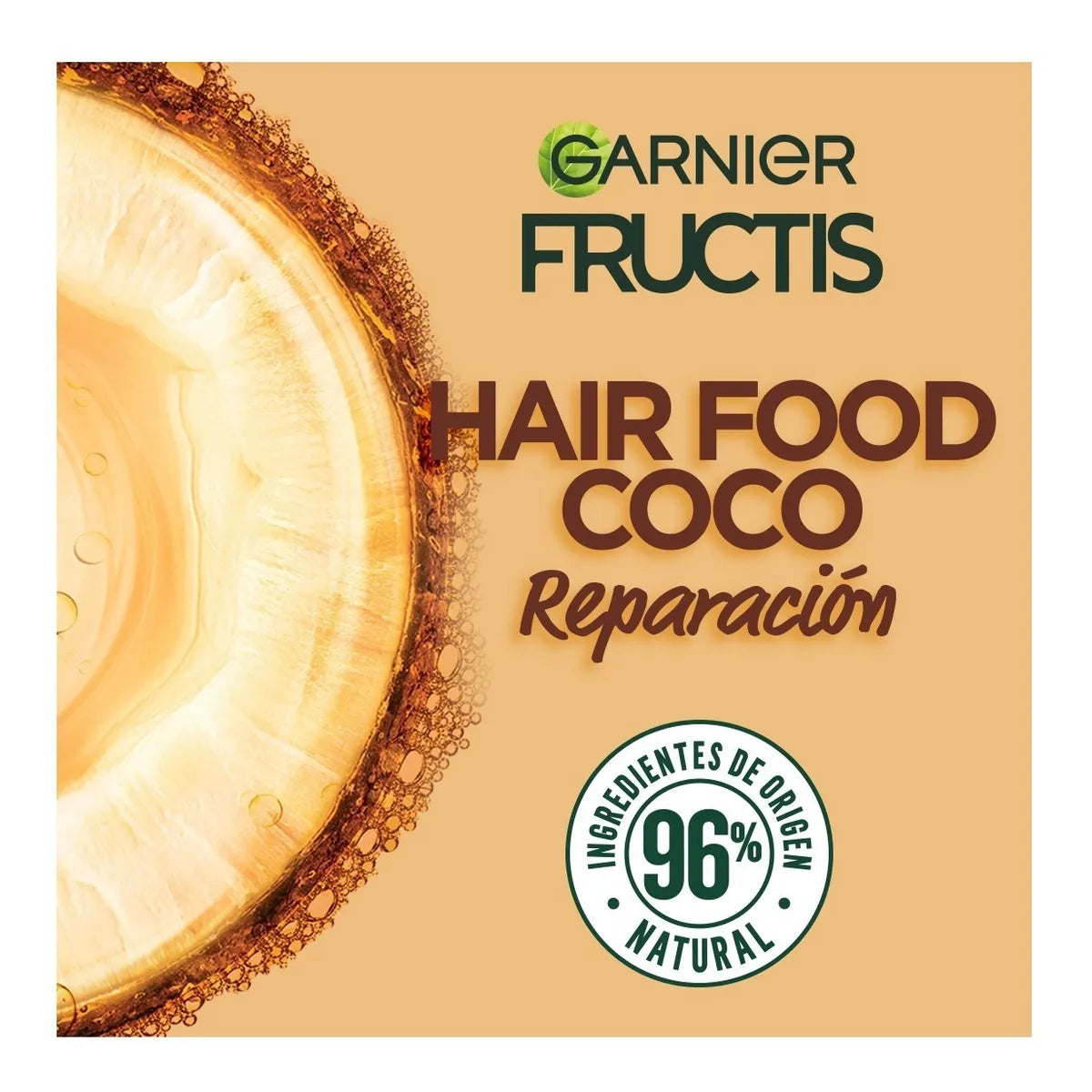 Garnier Fructis Hair Food Coco Mascarilla Reparación para cabello dañado, 350 ml.