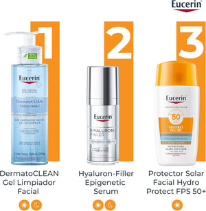 Eucerin Sun Face Hydro-Fluid FPS 50 + Tono Medio 50ml Protector Solar Facial