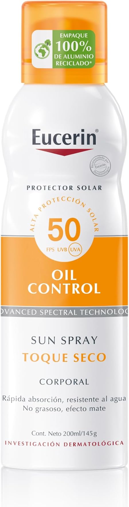 Eucerin Protector Solar Corporal Toque Seco FPS 50+ Spray, 200 ml