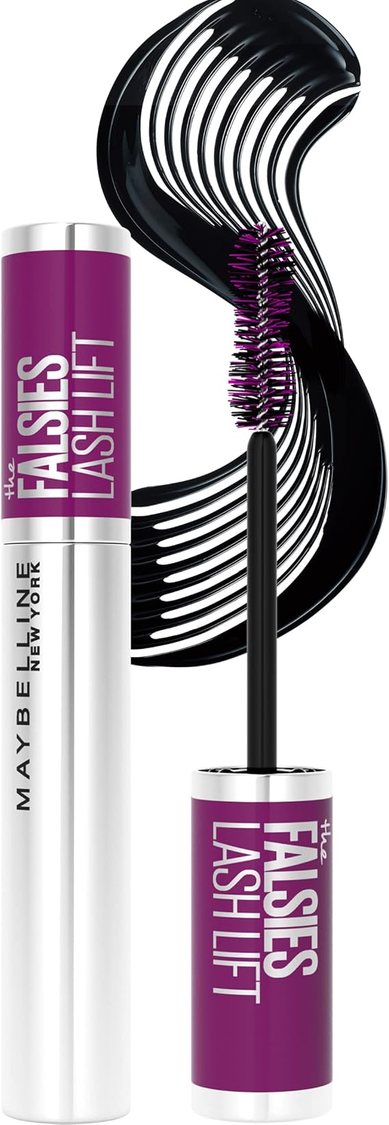 Maybelline Mascara para pestañas que brinda efecto lifting, False Lash Lift, Lavable, 9.6ml