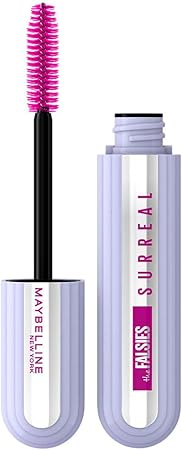 Maybelline The Falsies Surreal Extensions - Máscara de pestañas a prueba de agua, voluminizadora, alargamiento, maquillaje muy negro