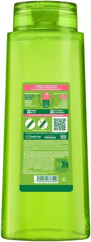 Garnier Fructis Adiós Esponjado Shampoo Disciplinante Antifrizz 650 ml