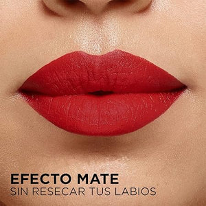 L'Oréal Paris Labial en Barra Mate con Ácido Hialurónico, Color Riche Intense Volume Matte