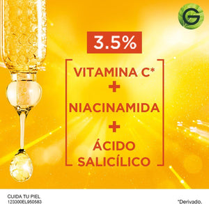 Garnier Express Aclara Sérum facial Anti manchas con Vitamina C, 30ml.