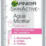 Garnier Skin Active Agua micelar desmaquillante Todo-en-1, 400ml.