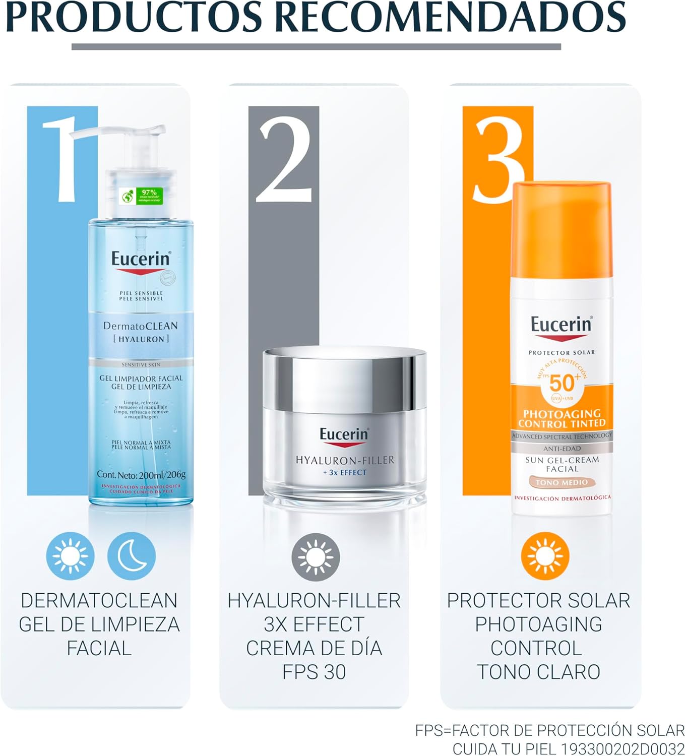 Eucerin Protector solar facial FPS 50+ CC Cream tono medio, Sun Creme, 50ml