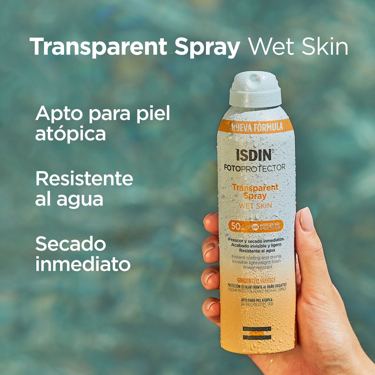 ISDIN Transparent Spray Wet Skin SPF 50+